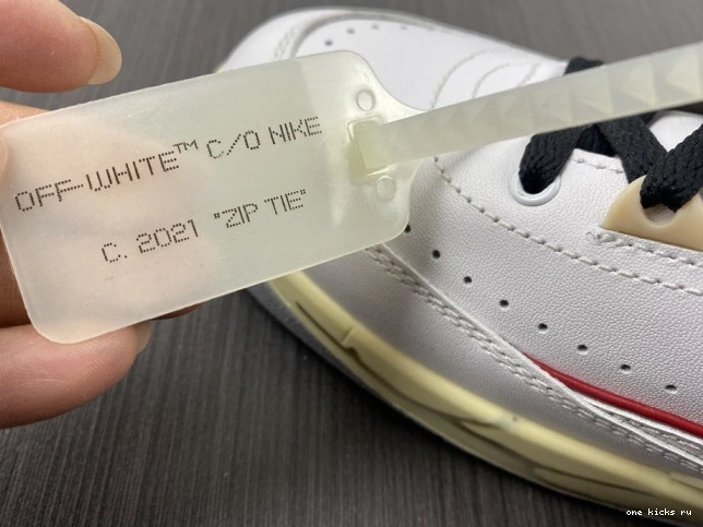 Rep Onekick Low DJ4375-106 Jordan White 2 SP Off-White Retro Red 0722